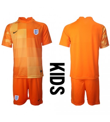 England Målvakt babykläder Bortatröja barn VM 2022 Korta ärmar (+ Korta byxor)